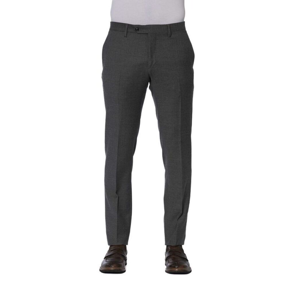 Trussardi Gray Wool Men Men's Trouser